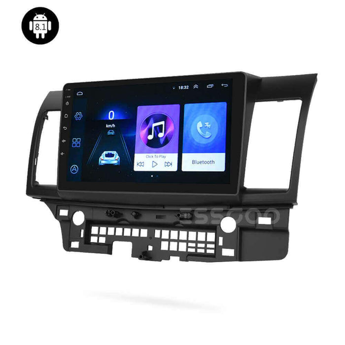 Autoradio Android 10,1 pouces compatible avec Mitsubishi Lancer (2008-2017) Caméra arrière gratuite Radio à écran tactile Unité principale de navigation GPS