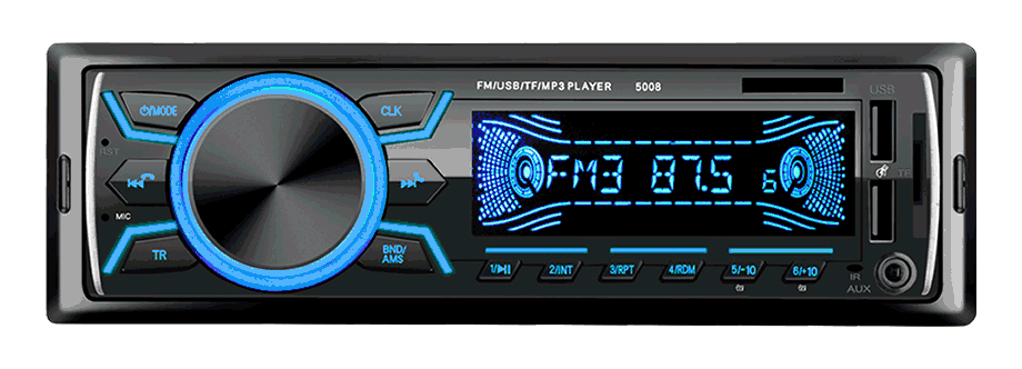 ESSGOO TS0001  Auto Head Unit Car Stereo MP3 7 Color Player BT